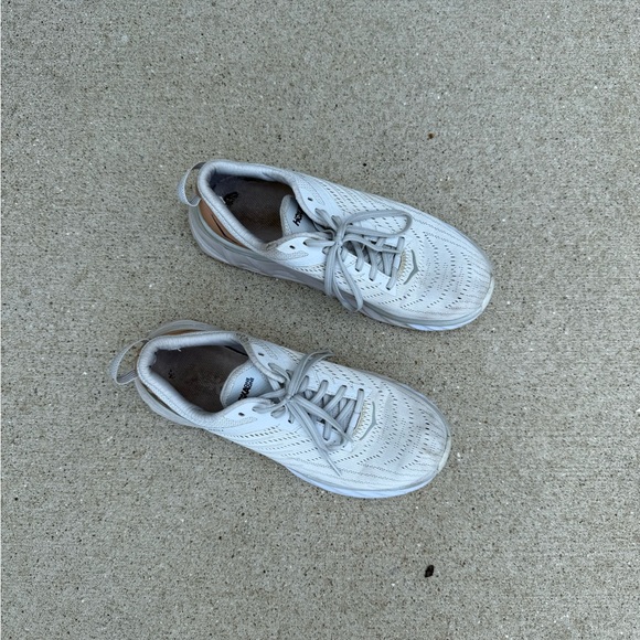 Hoka Cream and Tan Athletic Shoes - Picture 4 of 5